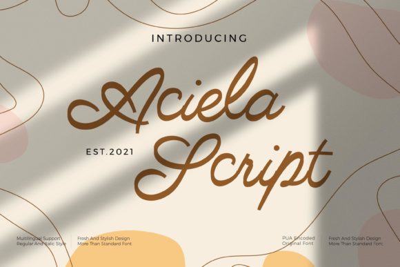 Aciella Script: The Perfect Vintage Typeface for Makers
