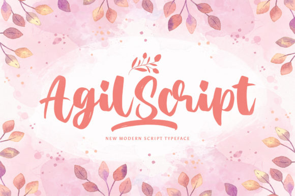 Agil Script: A Playful Typeface for Handmade Creators