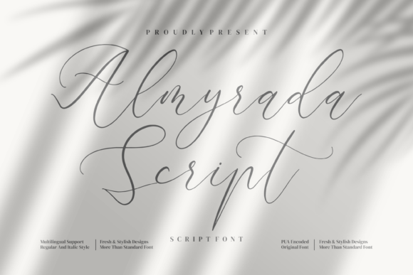 Almyrada Script: A Delicate Typeface for Editorial Design