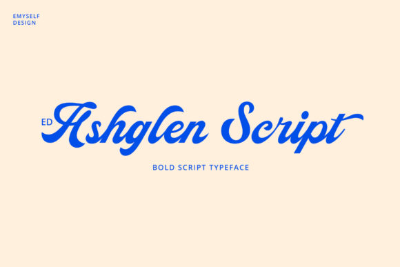 Ashglen Script: A Handwritten Typeface for Editorial Elegance