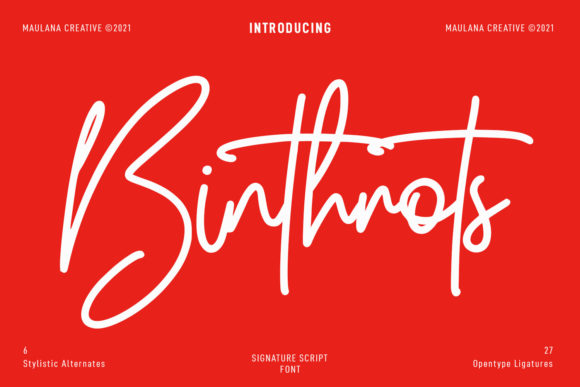 Binthrots Script: A Fluid Typeface for Digital Design