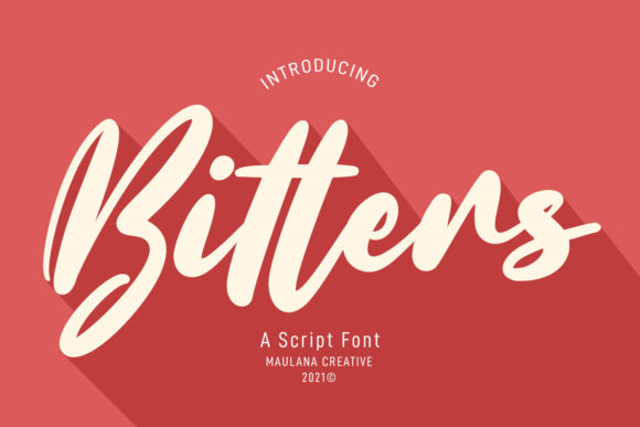 Bitters Script: A Refined Typeface for Crafters