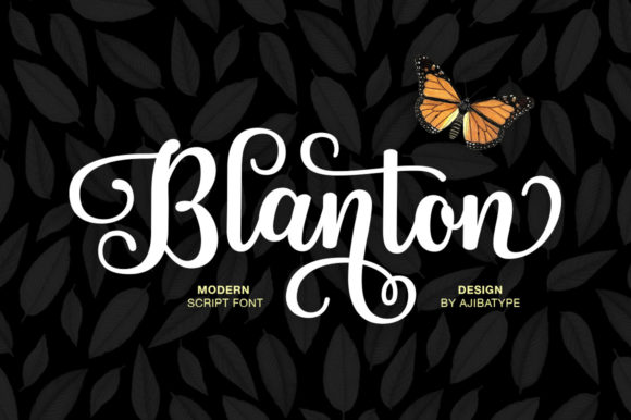 Blanton Script: A Delicate Typeface for Elegant Branding