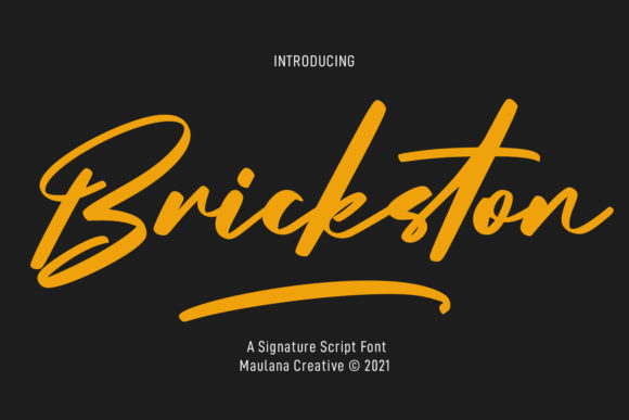 Brickston Script: A Premium Font for Business Branding