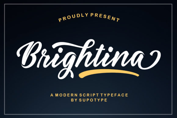 Brightina Script: A Charming Handwritten Font for Crafters