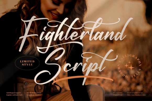 Fighterland Script: A Stylish Font for Makers