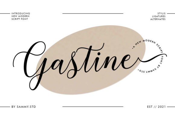 Gastine Script: A Handwritten Font for Makers