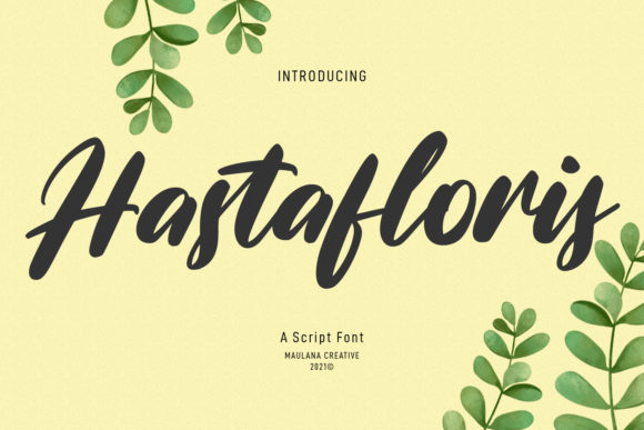 Hastafloris Script: An Elegant Handwritten Typeface