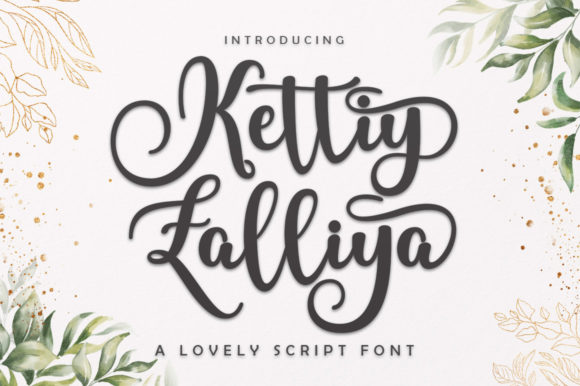 Kettiy Zalliya Script: A Playful Typeface for Campaigns