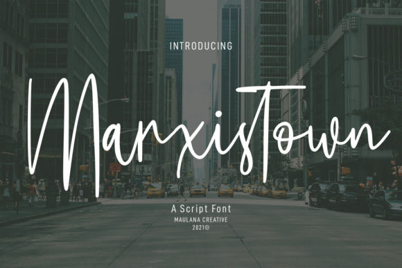 Marxistown Script: A Sophisticated Typeface for Editorial Design