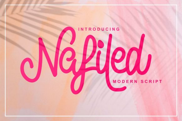 Nafiled Script: A Delicate Typeface for Elegant Branding