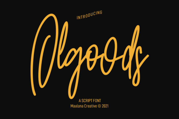 Olgoods Script: A Typeface for Scroll-Stopping Content