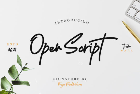 Open Script: A Playful Typeface for Creative Brands
