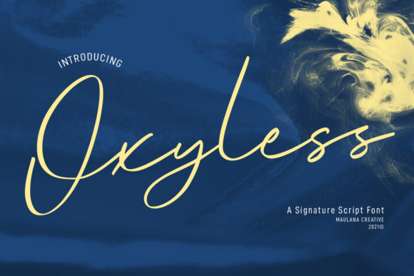 Oxyless Script: A Modern Typeface for Digital Branding