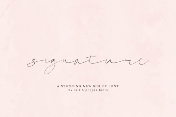 Signature Script: A Font for Elegant Branding