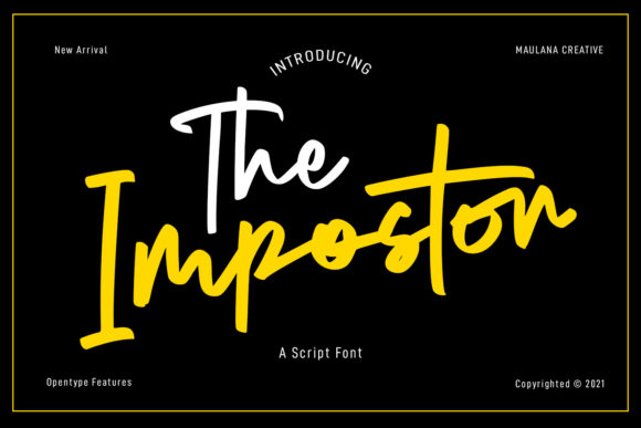 The Impostor Script: A Modern Handwritten Font for Web Design